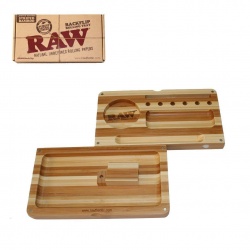 RAW Limited Edition Striped Bamboo Backflip Rolling Tray